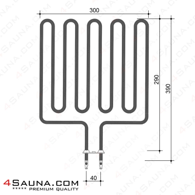 sauna heating element, SEPC-65, 2670W